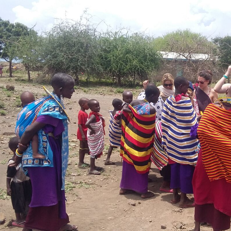 Wycieczka po wiosce Masajów